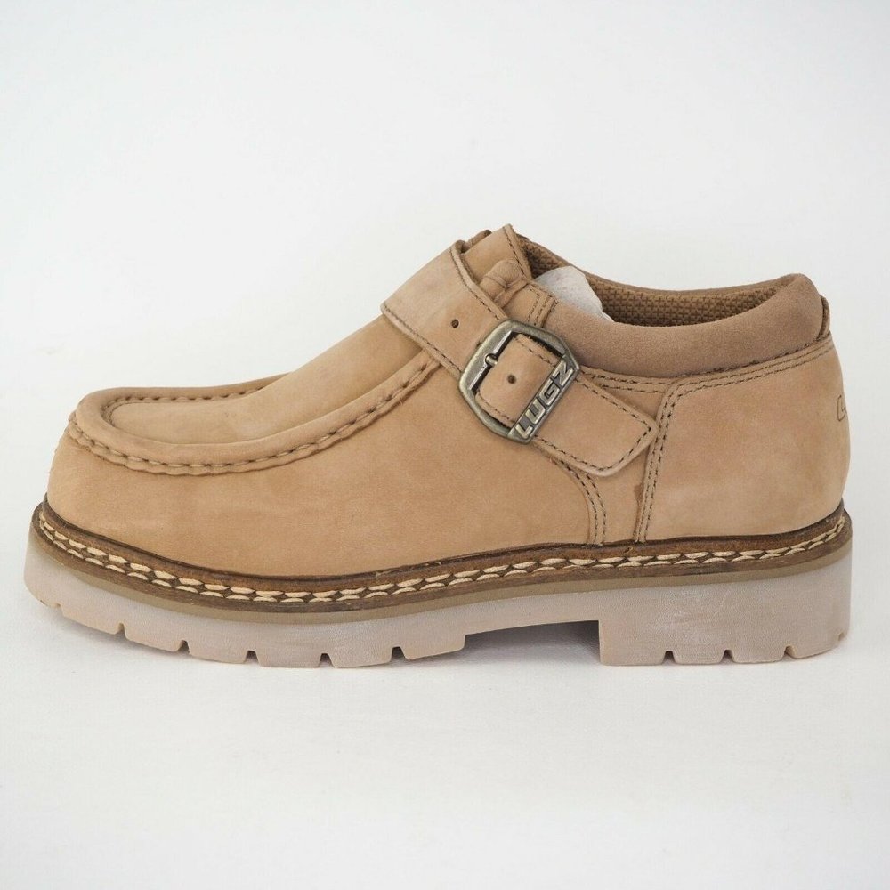 Lugz Rustler Lo Strap II Brown Boys Boot Leather - Picture 3 of 12